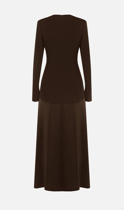 Lola - Knitted Satin Maxi Dress