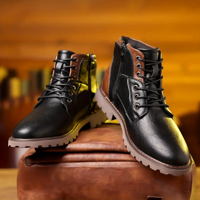 Daniel - Vintage Lace-Up Boots