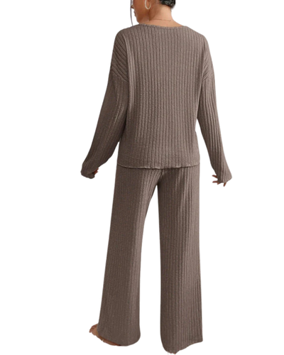 Haley - Ribbed Knit Lounge Set