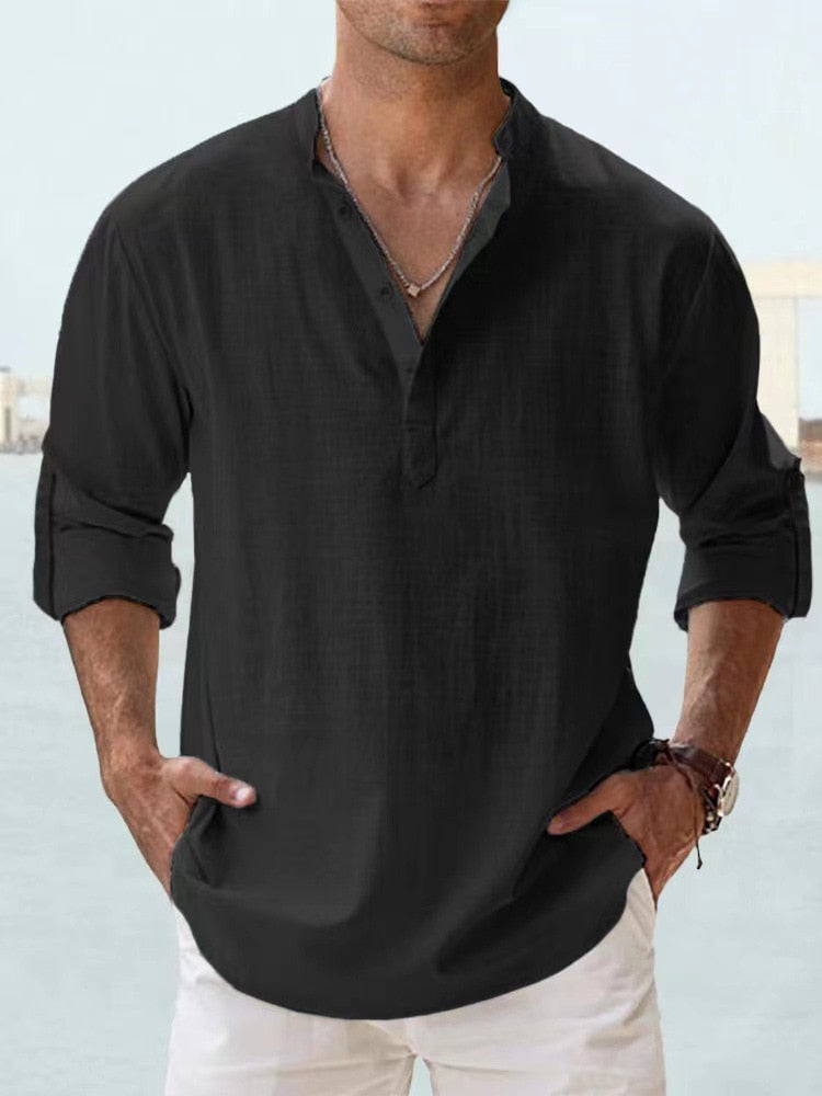 David - Breathable Linen Shirt