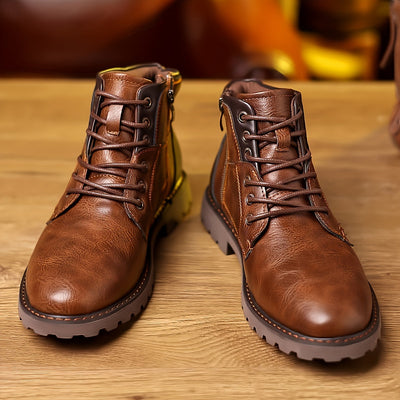 Daniel - Vintage Lace-Up Boots