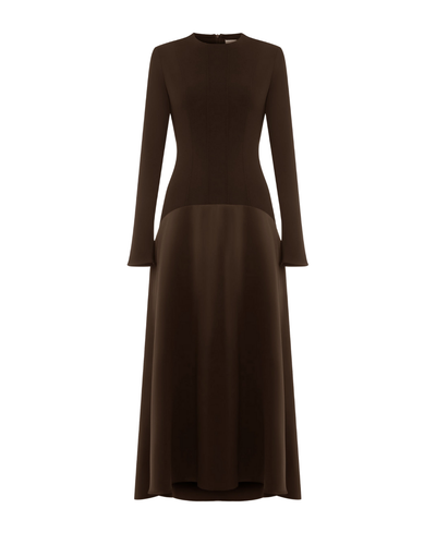 Lola - Knitted Satin Maxi Dress