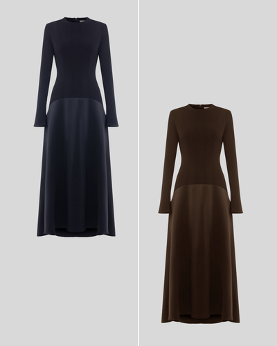 Lola - Knitted Satin Maxi Dress